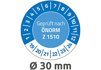 AVERY ZWECKFORM Prüfplaketten "Geprüft nach ÖNORM Z 1510" (2019-2024) Ø 30 mm,handbeschriftbar, blau