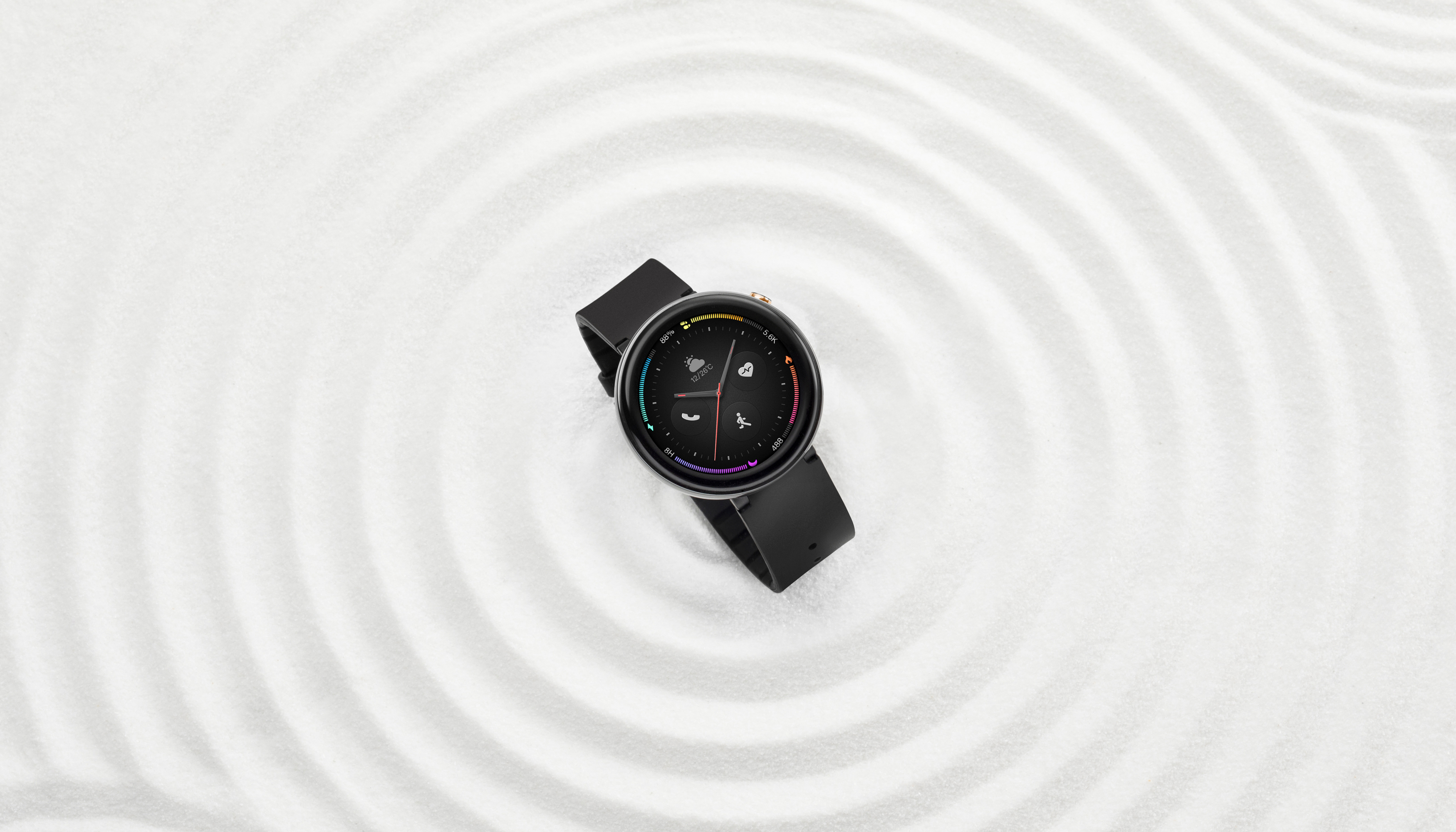 AMAZFIT AC 1817 Nexo Smartwatch Keramik + Kunststoff Silikon, 195 mm, Ceramic Black