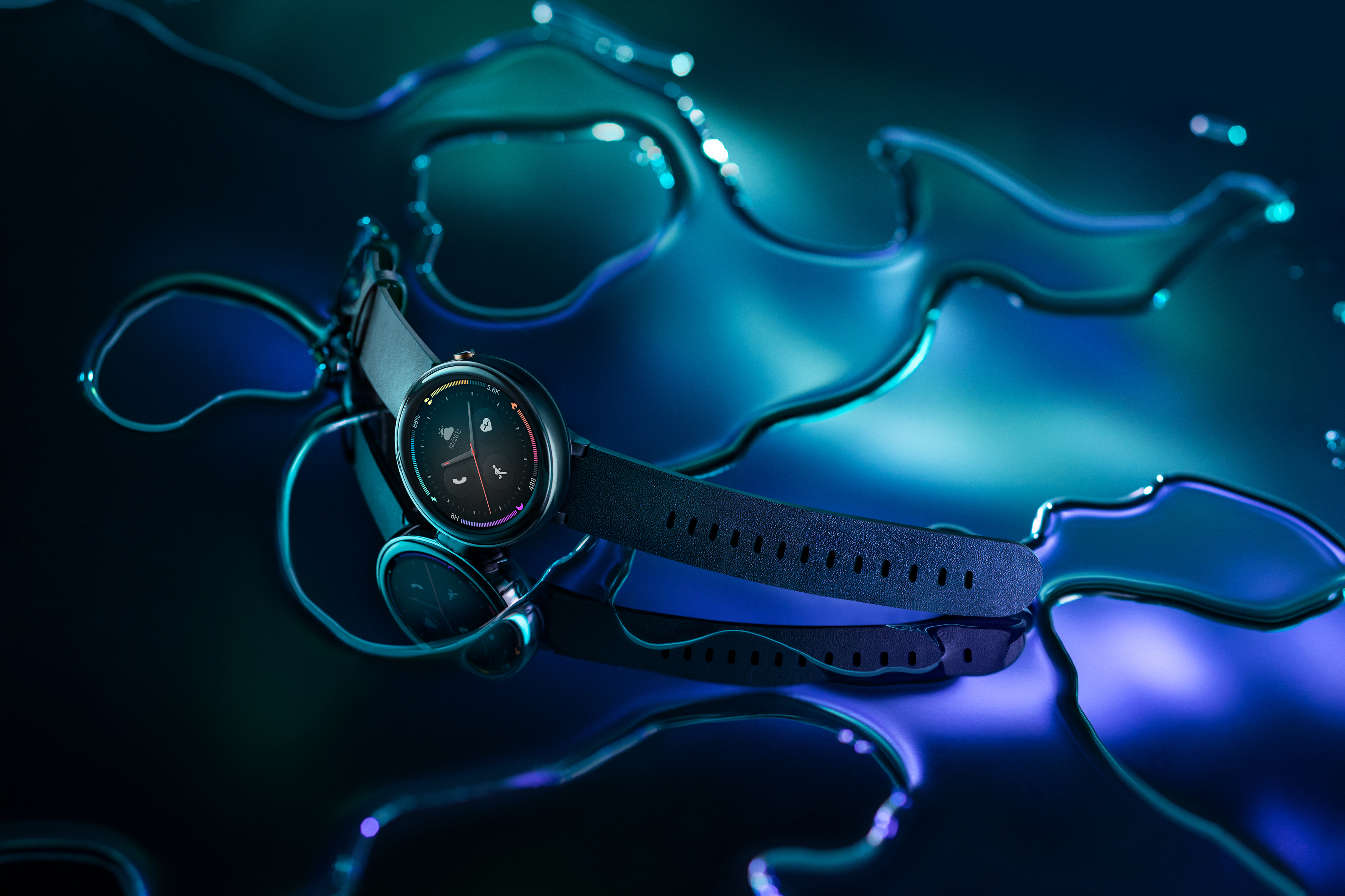 AMAZFIT AC 1817 Nexo Smartwatch Keramik + Kunststoff Silikon, 195 mm, Ceramic Black