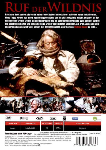 Filmposter: älterer Mann mit Hund, Titel auf Deutsch.