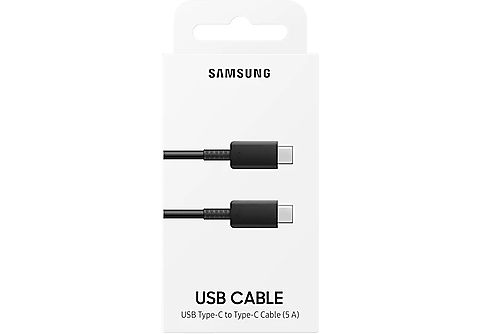 SAMSUNG Câble USB-C - USB-C 5 A 1 m Noir (EP-DN975BBEGWW)