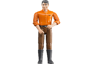 BRUDER Mann mit hellem Hauttyp/brauner Hose Spielzeugfigur Mehrfarbig