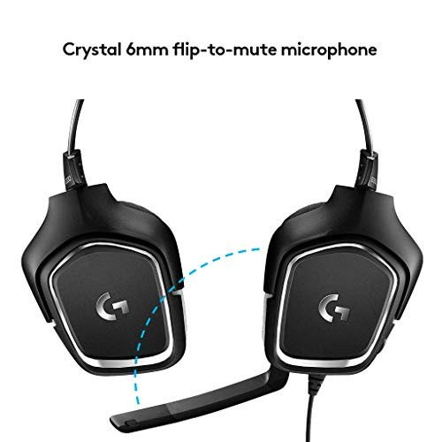 Auriculares gaming - Logitech G332, Diadema, Con cable, Jack 3.5mm, Negro