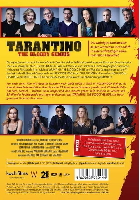 TARANTINO - THE BLOODY GENIUS DVD