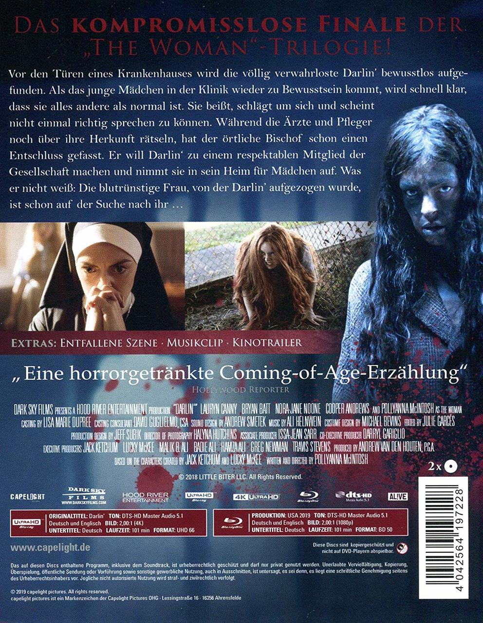 Eine DVD-Hülle mit einer Frau auf dem Cover und Text auf Deutsch.