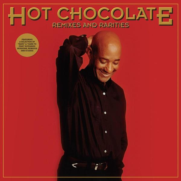 Albumcover. Ein lächelnder Mann mit dem Titel 'Hot Chocolate' in Rot.