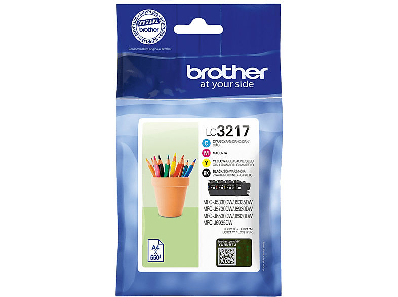 Brother Lc3217val Zwart / Cyaan Magenta Geel