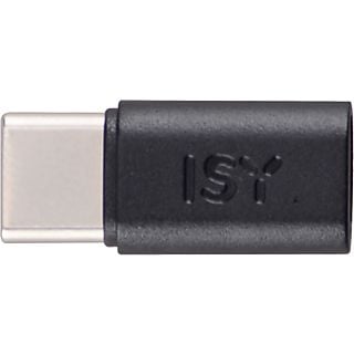 ISY Adapter microUSB - USB-C Zwart (IUC-3002)