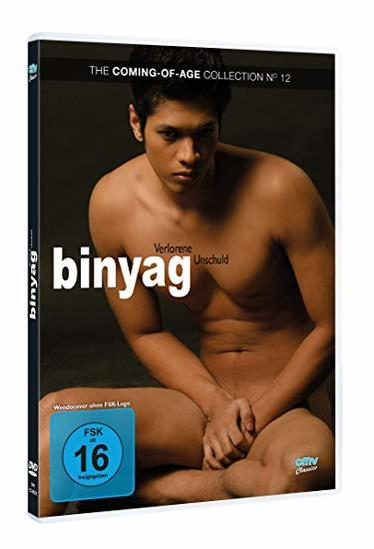DVD-Cover mit einem Mann ohne Hemd. Titel: binyag. Enthält eine Altersfreigabe.