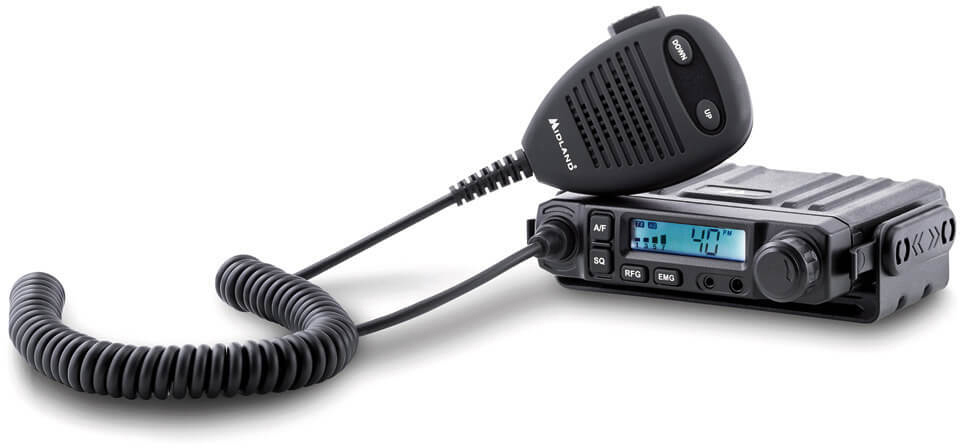 MIDLAND CB GO, M-Mini + Antenne LC29 CB-Funkgerät Schwarz