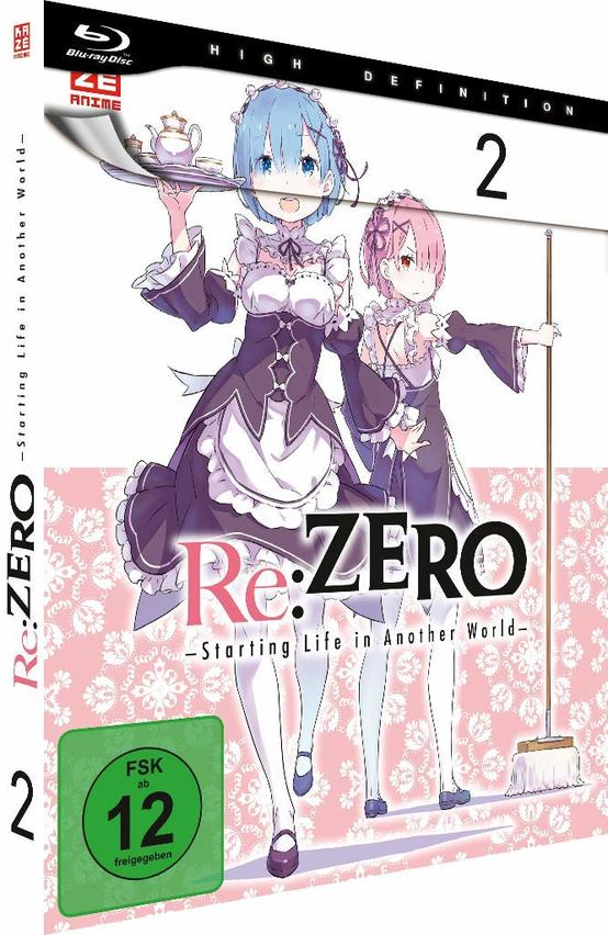 Anime-DVD-Hülle mit zwei Frauen, einem Besen und einem Rating-Abzeichen.
