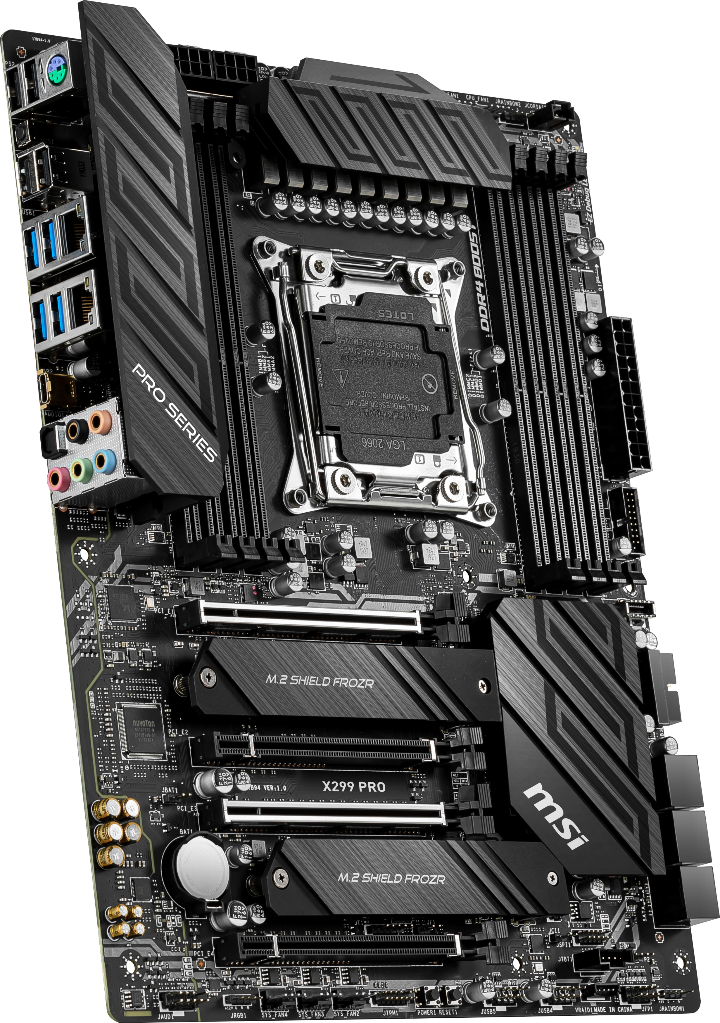 MSI X299 PRO Mainboard Mehrfarbig