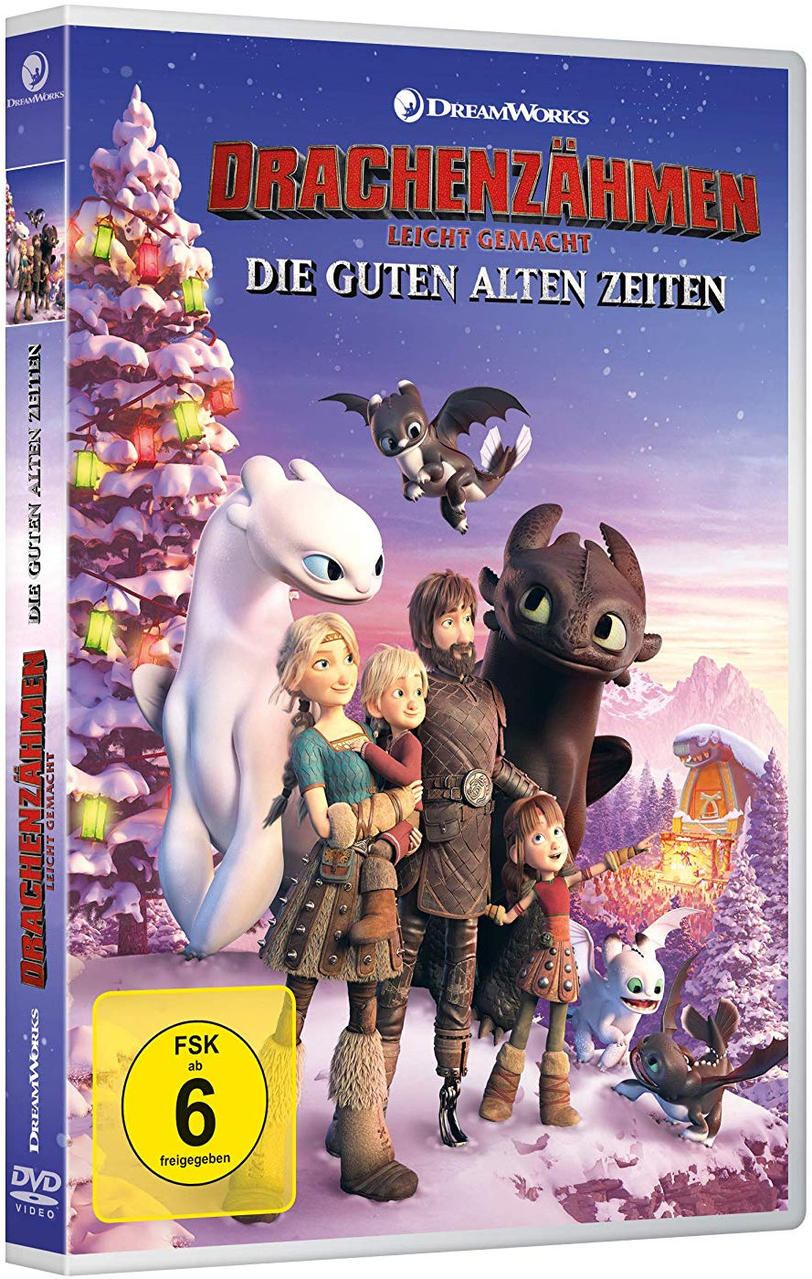 DVD-Cover eines Zeichentrickfilms mit Figuren in einer verschneiten Landschaft.