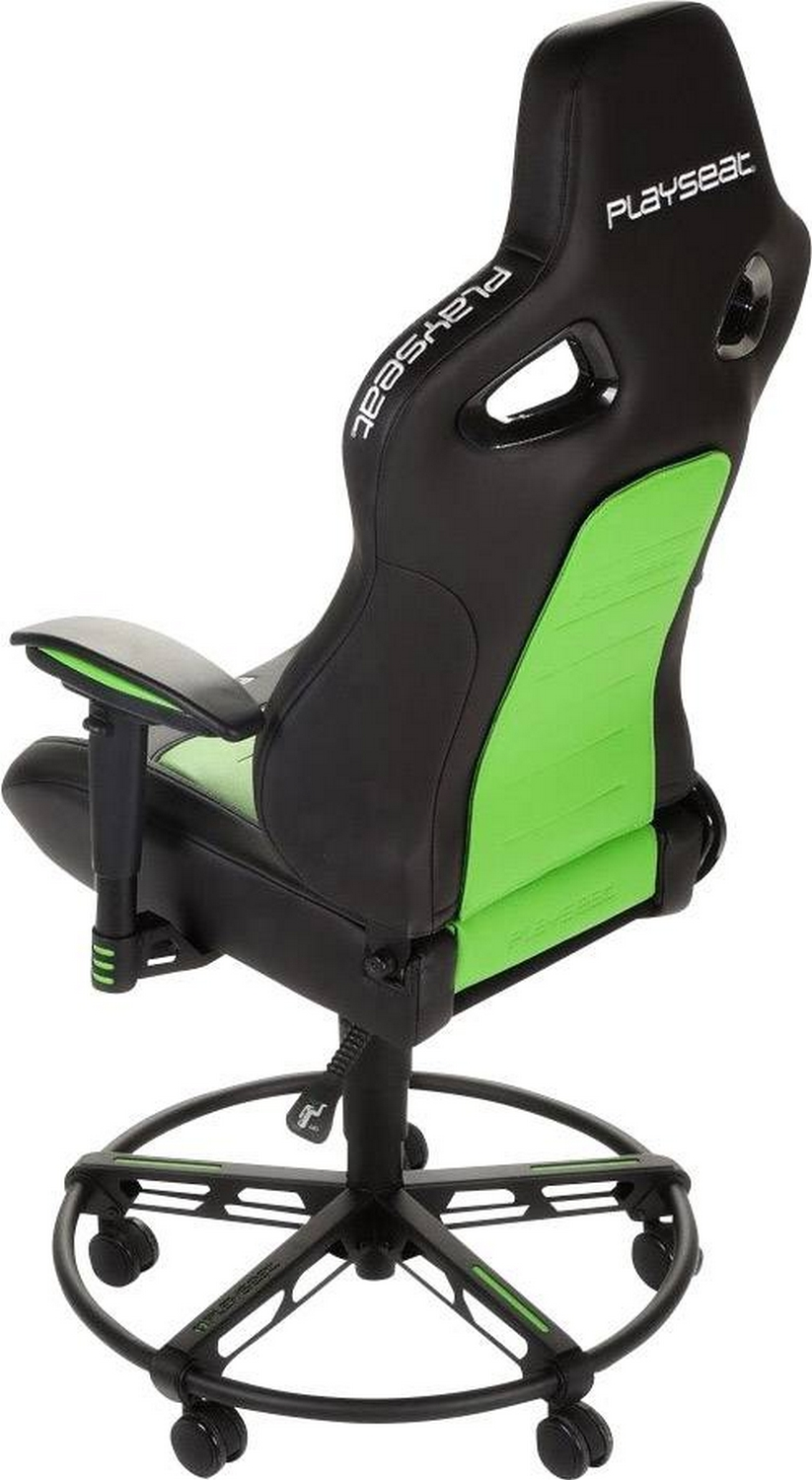 Silla gaming - Playseat L33T, 3D, Acolchado, Regulable, Reposabrazos ajustable, Verde