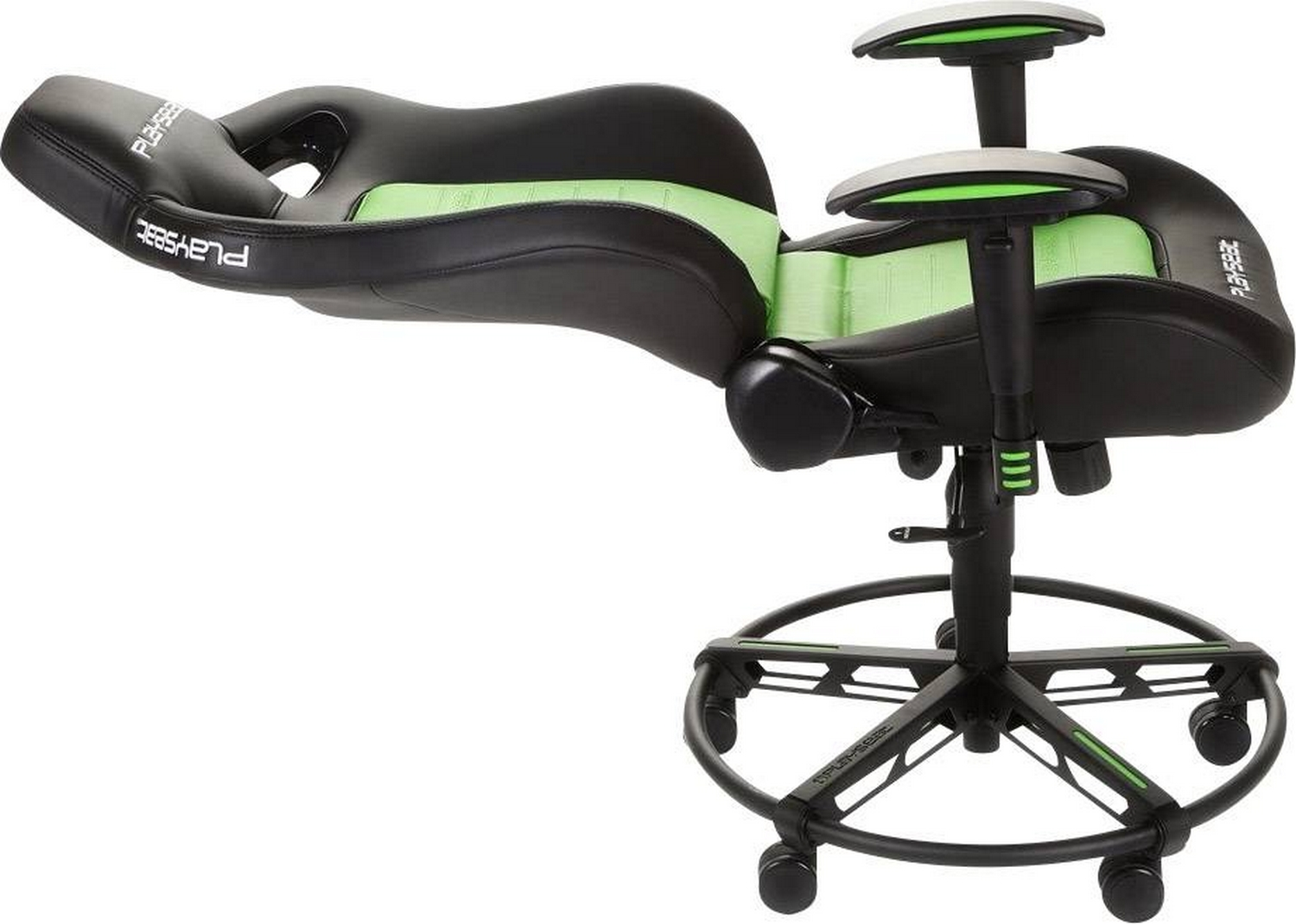 Silla gaming - Playseat L33T, 3D, Acolchado, Regulable, Reposabrazos ajustable, Verde