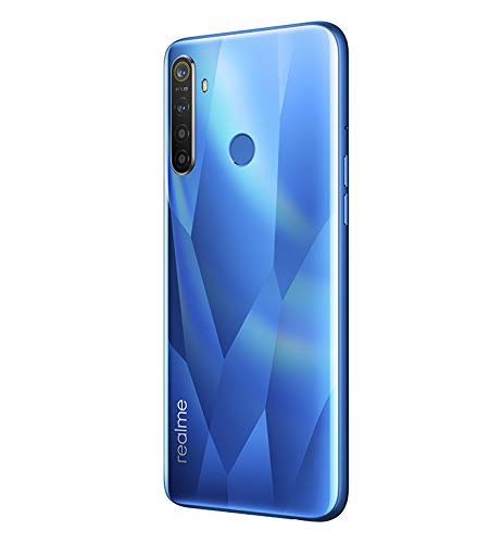 Móvil - realme 5, Azul, 128 GB, 4 GB RAM, 6.5" HD+, Snapdragon 665, 5000 mAh, Android