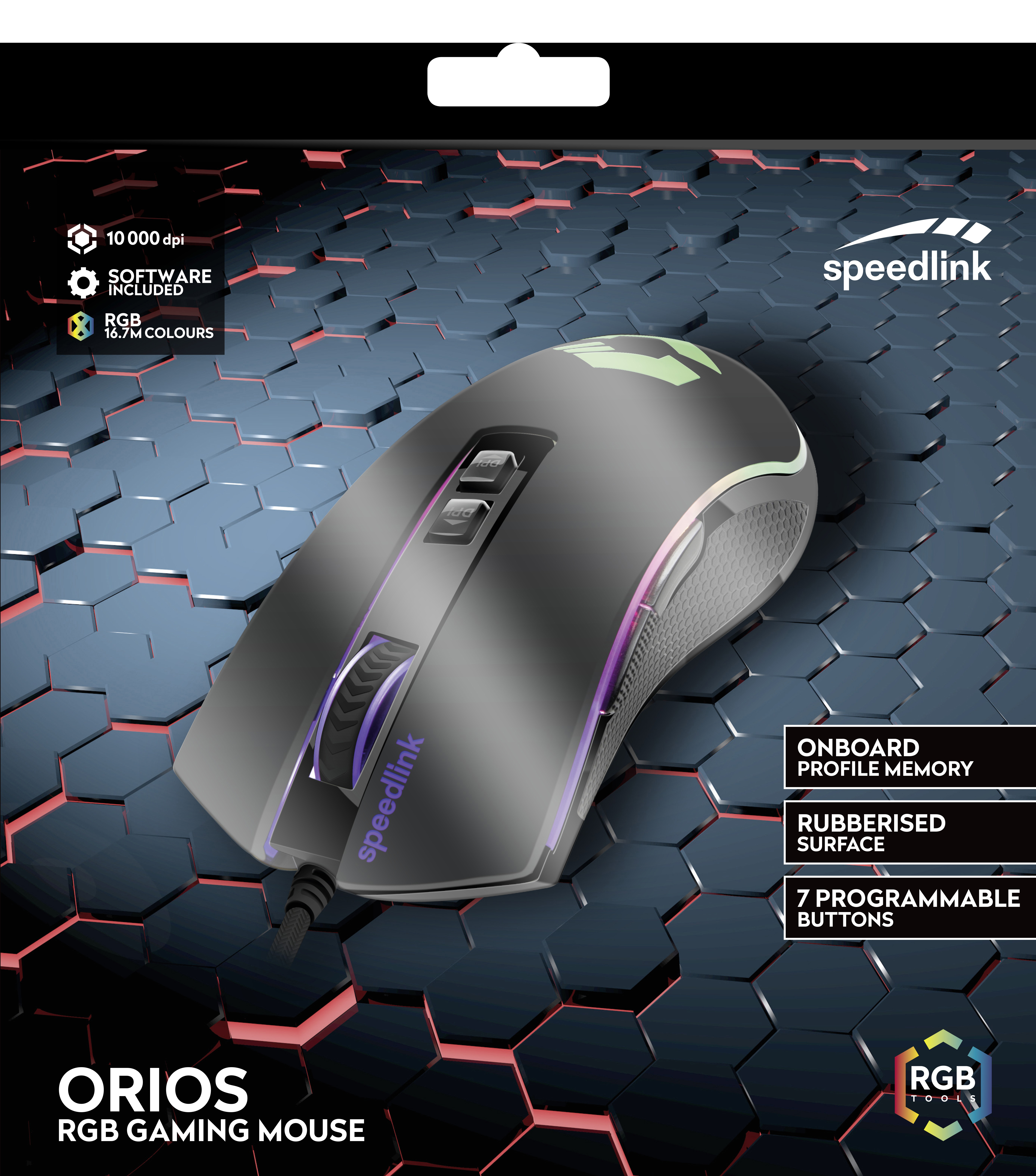 SPEEDLINK ORIOS Gaming Maus, Schwarz