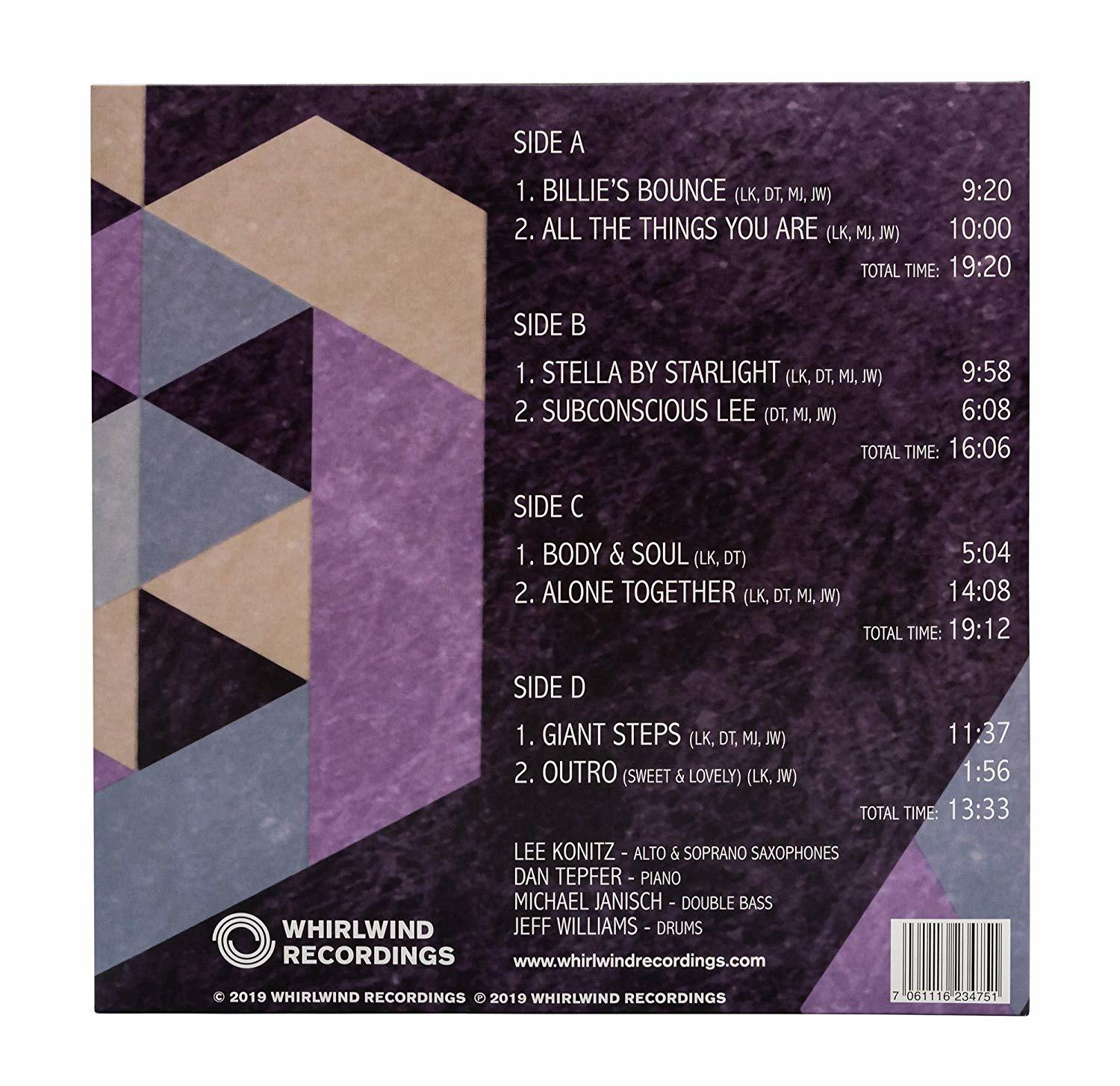 Lee Konitz, Michael Janisch, Jeff Williams, Dan Tepfer - FIRST.. -COLOURED-  - (LP + Download)