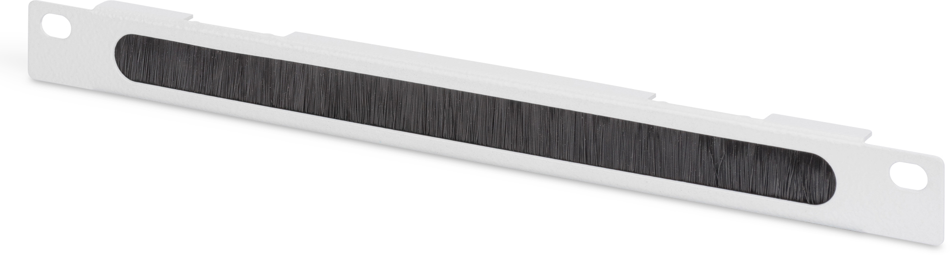 DIGITUS DN-10 ORG-1/2U Kabelbürstenleiste (10"), 0,5 HE Kabelbürstenleiste, Weiß