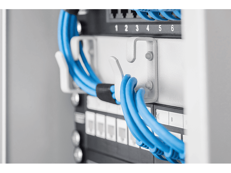 DIGITUS Kabelrangierpanel (1HE) mit 3x Kabelringe, für 10" Schränke; Kabelrangierpanel----Kabelrangierpanel — Foto 2 von 2