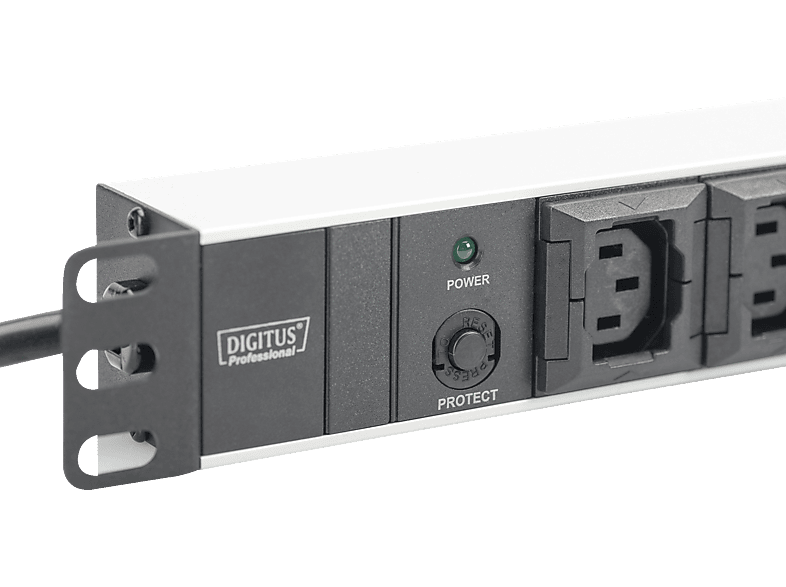 DIGITUS DN-95404 Steckdosenleiste mit Aluminiumprofil, 10-Fach, 250V, 2 m; Steckdosenleiste----Steckdosenleiste — Foto 3 von 3