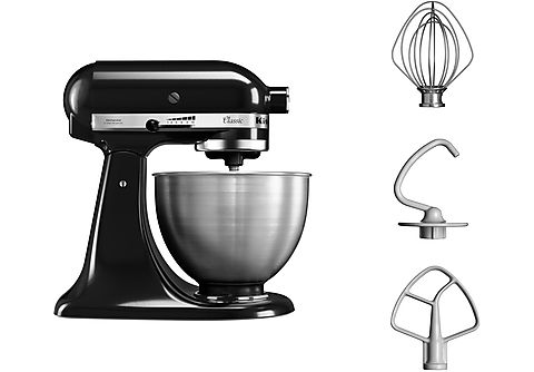 KITCHEN AID 5 K 45 SSEOB Classic Küchenmaschine Onyx Black  (Rührschüsselkapazität: 4,3 l, 275 Watt) online kaufen | MediaMarkt