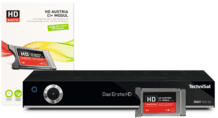 Sat-Receiver DIGIT ISIO S2 mit HD AUSTRIA CI+ Modul, schwarz