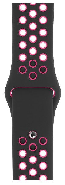 Apple Watch Nike Sport Band, Fluoroelastómero, 40 mm, Negro/Rosa