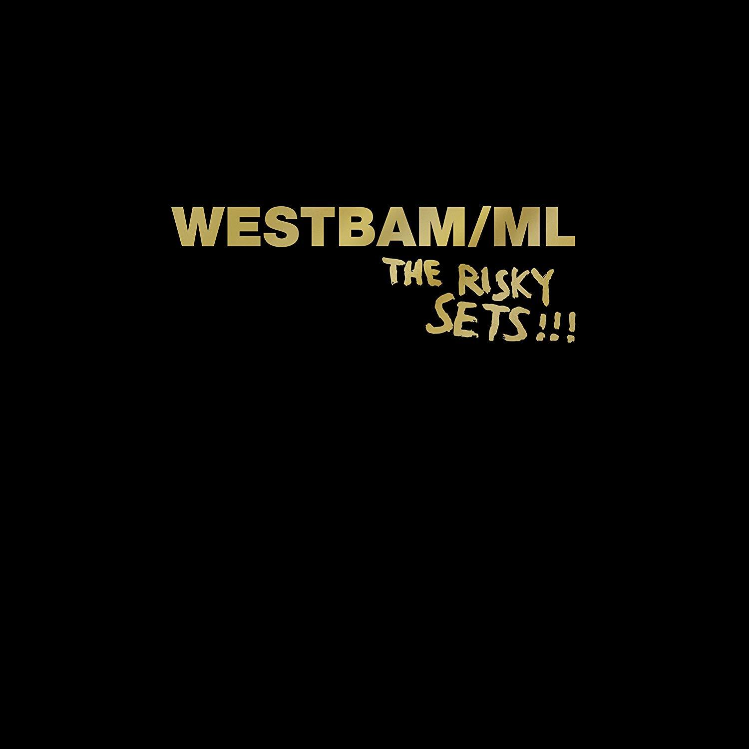 Schwarzes Albumcover mit goldenem Text: WESTBAM/ML THE RISKY SETS!!!