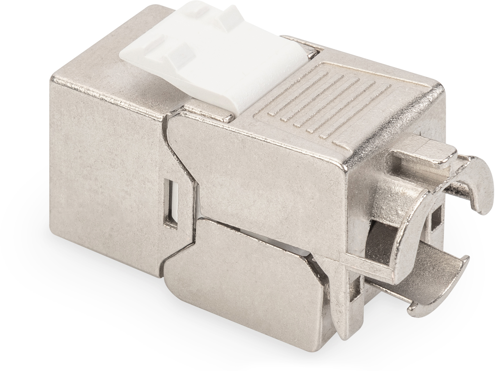 DIGITUS DN-93615 CAT 6A Keystone Modul, geschirmt, schnelle und einfache Installation ohne spezielles Werkzeug, Silber