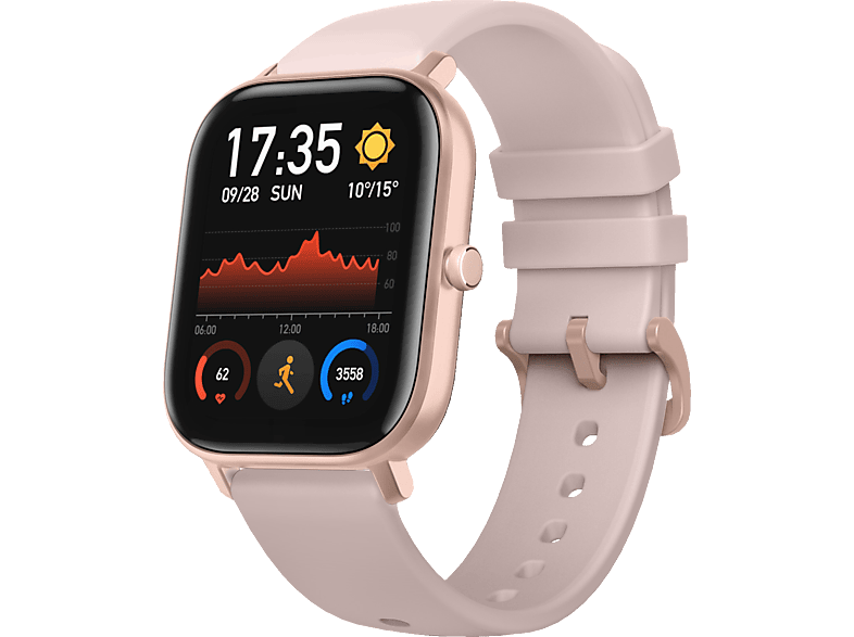 AMAZFIT A1914 GTS Smartwatch Aluminium + Kunststoff Silikon, 120 mm + 87 mm, Pink | Smartwatches mit GPS