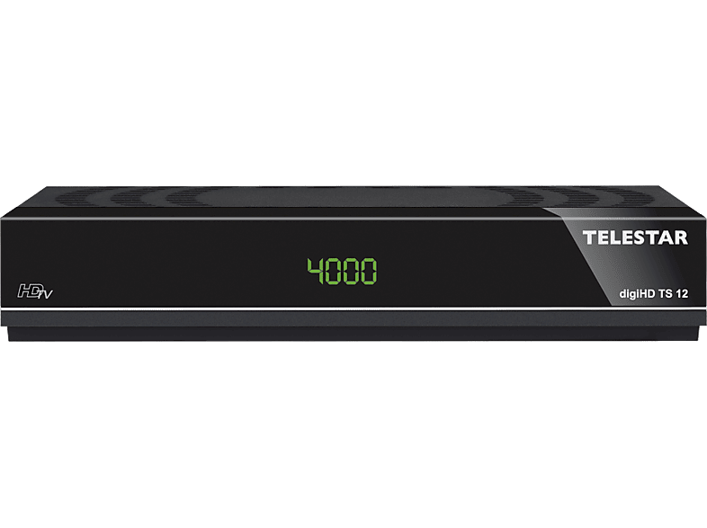 TELESTAR DigiHD TS 12 Receiver (HDTV, PVR-Funktion, DVB-S, DVB-S2, Schwarz)