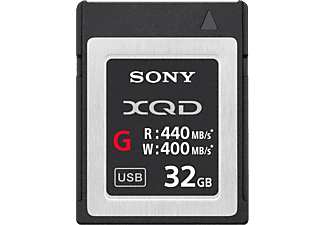 SONY QDG32E - XQD-Carte mémoire  (32 GB, 440 MB/s, Noir/Argent)
