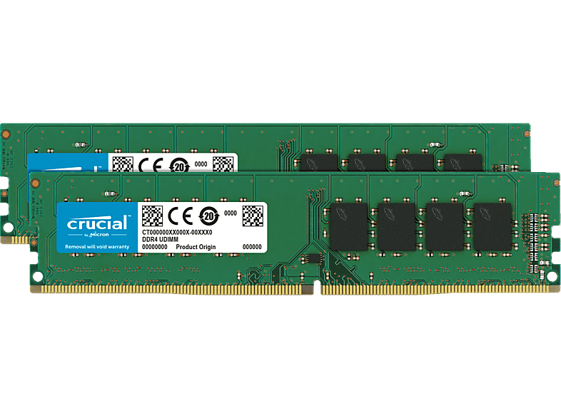 CRUCIAL 16GB Kit (2x 8GB) 2666 PC-Arbeitsspeicher 16 GB DDR4