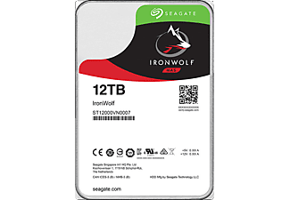 SEAGATE IronWolf Festplatte Retail, 12 TB HDD SATA 6 Gbps, 3,5 Zoll, intern