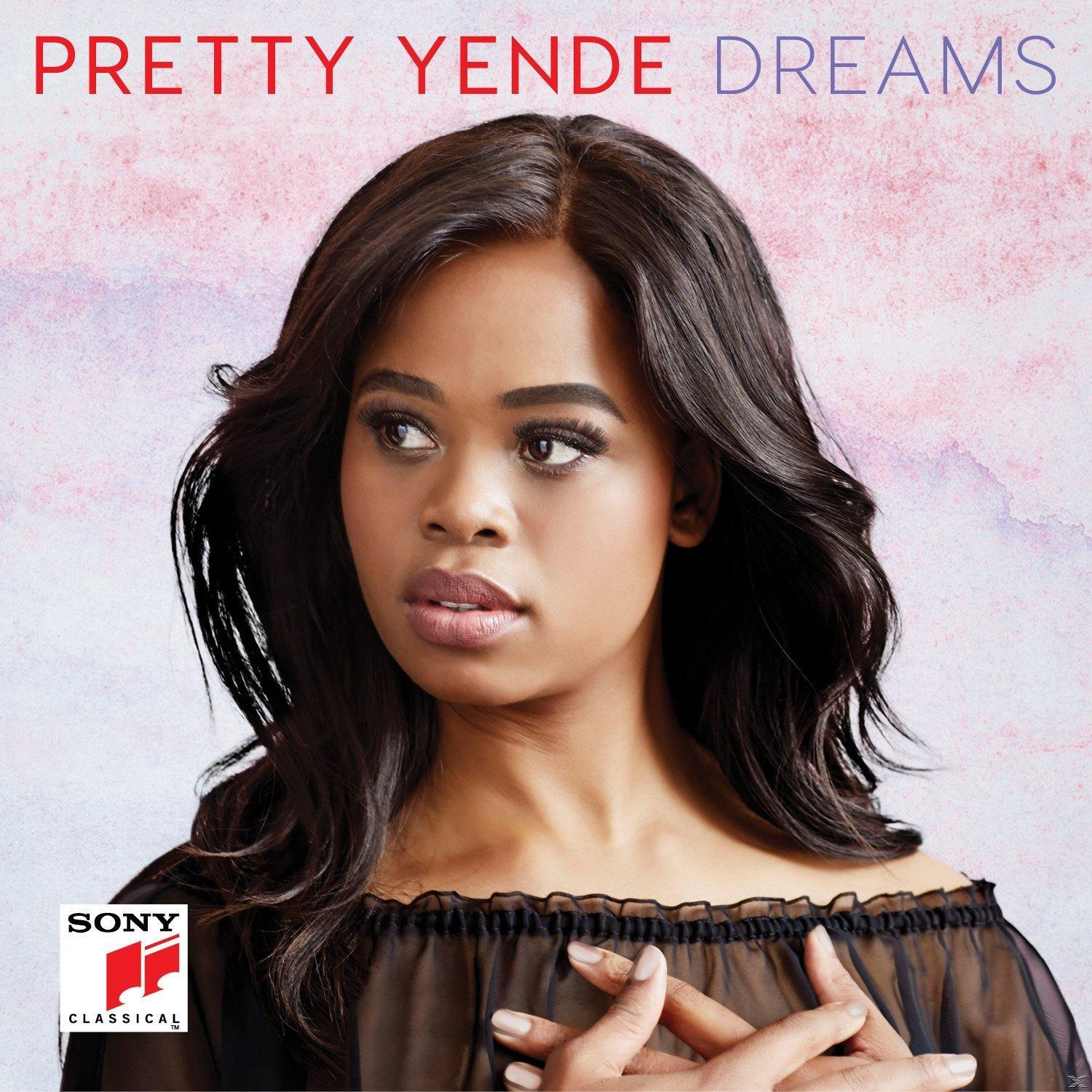 Sötét hajú nő elnéz, felette a "Pretty Yende Dreams" felirat.