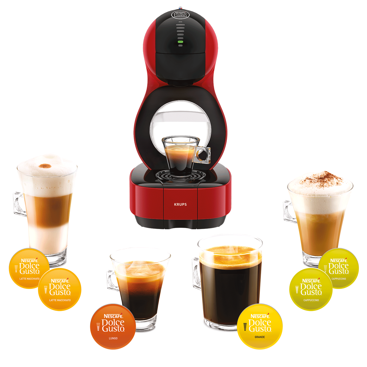 KRUPS Dolce Gusto Lumio KP1305 Rood