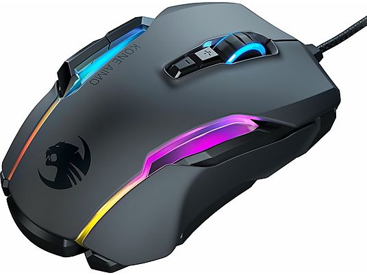ROCCAT Kone AIMO Remastered - Gaming Mouse, Wired, Ottica con LED, 16000 dpi, Nero