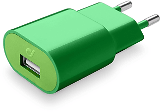 Cargador - Cellular Line ACHUSBSMART2AG, USB, Universal, Verde