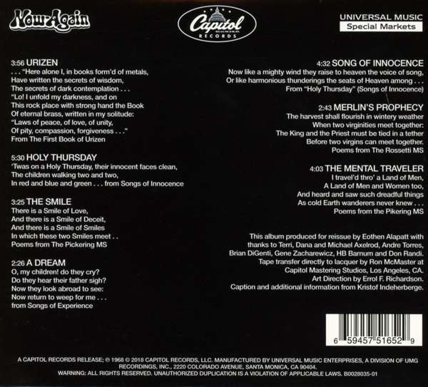 David Axelrod - Song Of Innocence - CD
