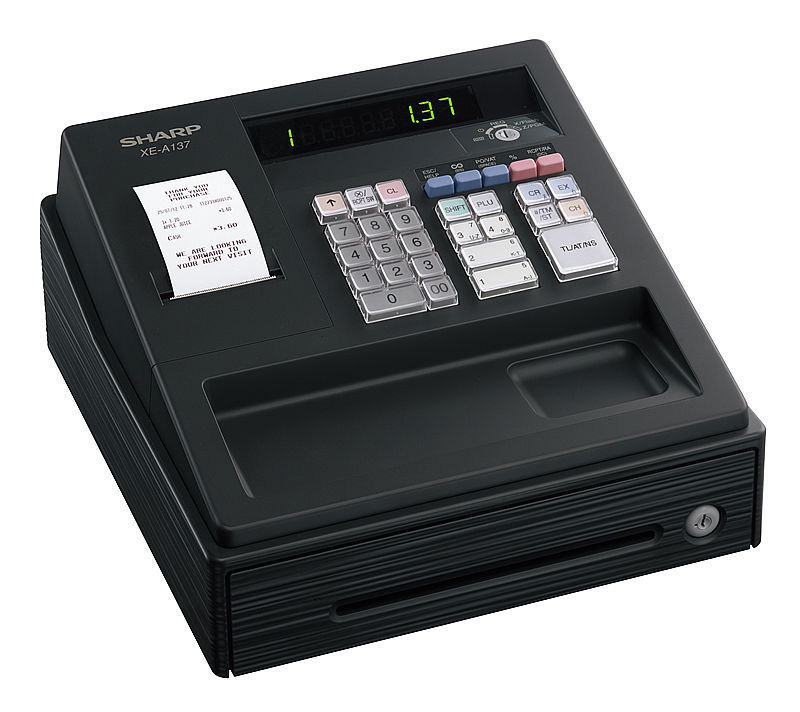 SHARP XE-A137 BK Registrierkasse