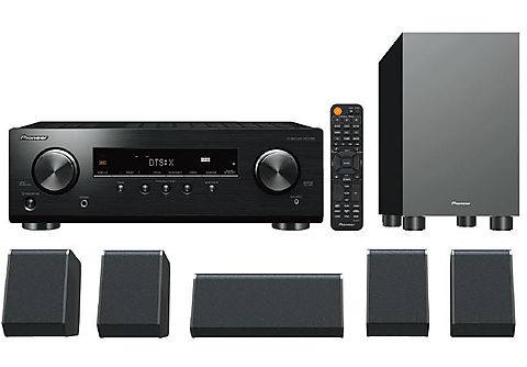 Home cinema - Pioneer  HTP-076-B, 5.1 Canales, Bluetooth, Dolby amos, dolby surround, dts: x, Negro