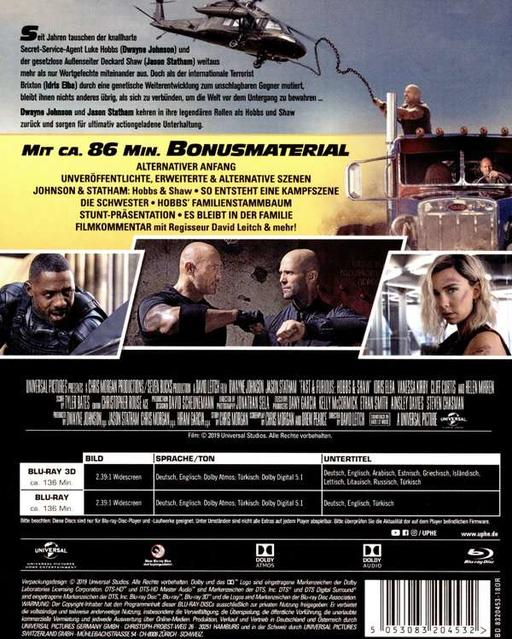Filmcover mit Schauspielern, Titel und Details zu zusätzlichen Inhalten.