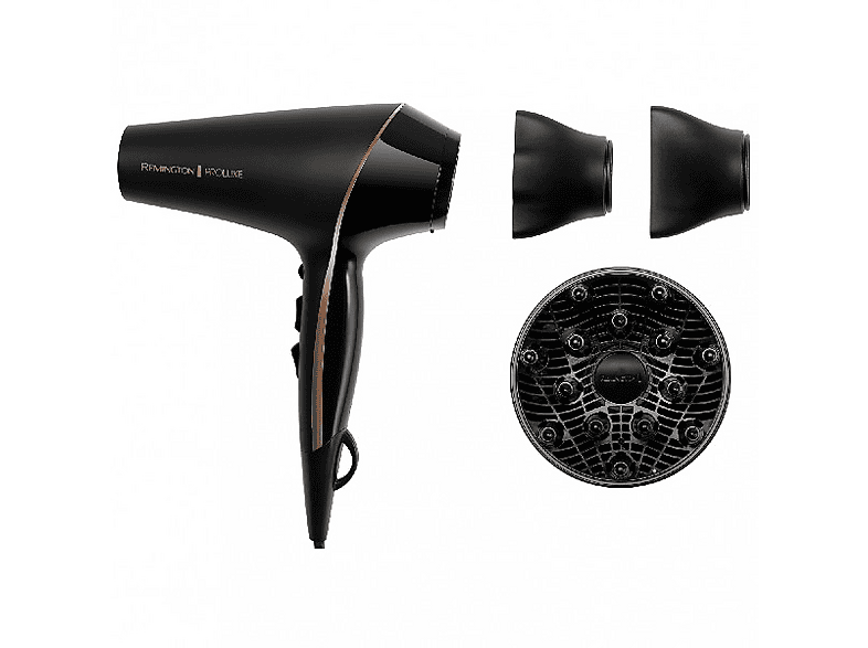 Secador de pelo - Remington Proluxe AC9140B, 3 Temperaturas, 2 Velocidades, Aire frío, Negro