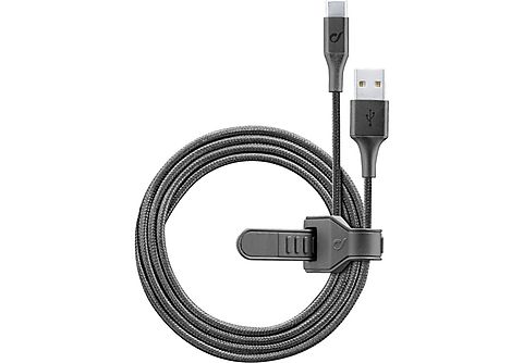 Cable USB - CellularLine USBDATANLLTYC1MK, USB-C, USB, 1 m, Negro