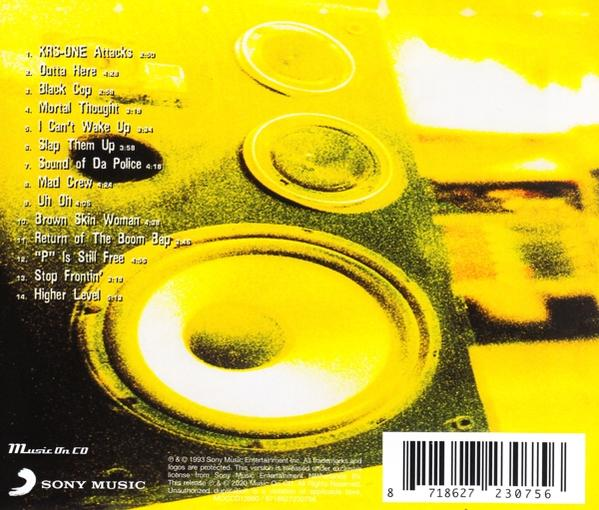 Das Cover einer CD in gelben Farbtönen mit Lautsprecher-Motiv.