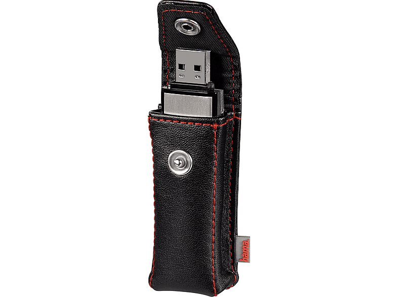 HAMA USB-Stick-Case "Fashion", Schwarz; Tasche für USB-Stick — Foto 2 von 2