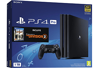 Consola - PS4 PRO, 1 TB, DUALSHOCK®4, USB 3.0 / HDMI, + TOM CLANCY'S THE DIVISION 2