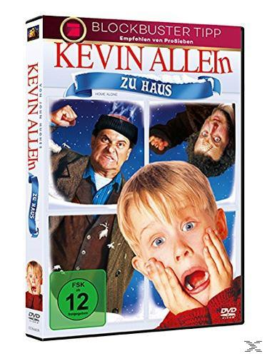DVD-Box-Art, Film 'Kevin allein zu Haus'. Gesichter der Schauspieler. Junge mit Händen im Gesicht, Mund offen.