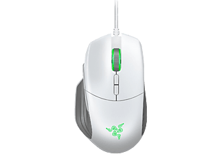 RAZER Basilisk Mercury - Gaming- Maus, Kabelgebunden, Optisch mit Laserdioden, 16000 DPI, Weiss